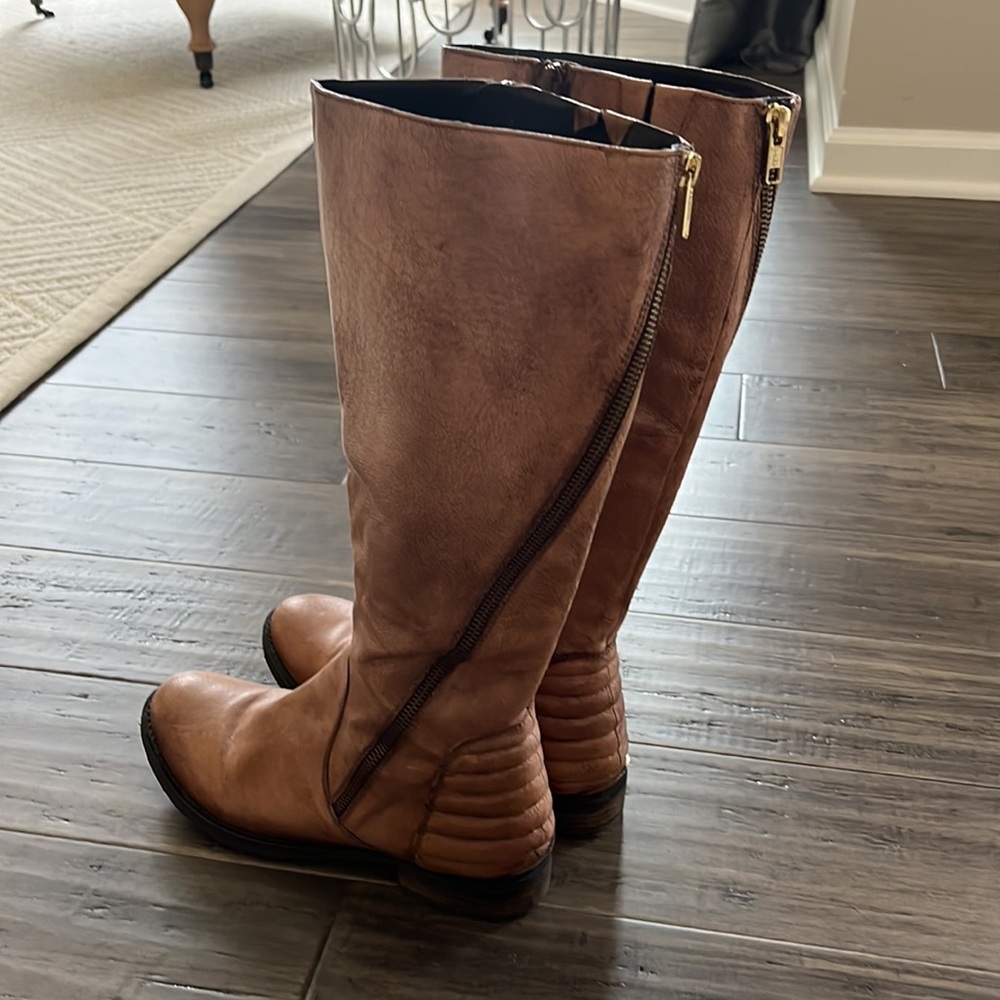 Steve Madden Brown Leather Boots - Picture 3 of 12